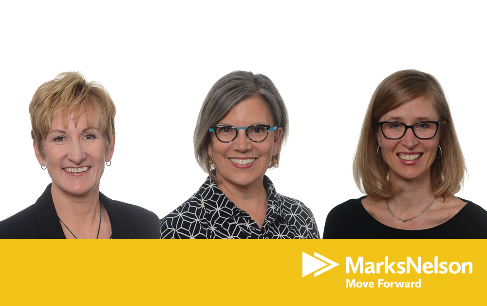 Three female partners at MarksNelson