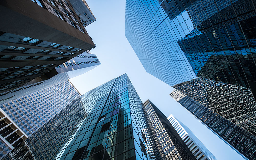 Downtown skyscrapers