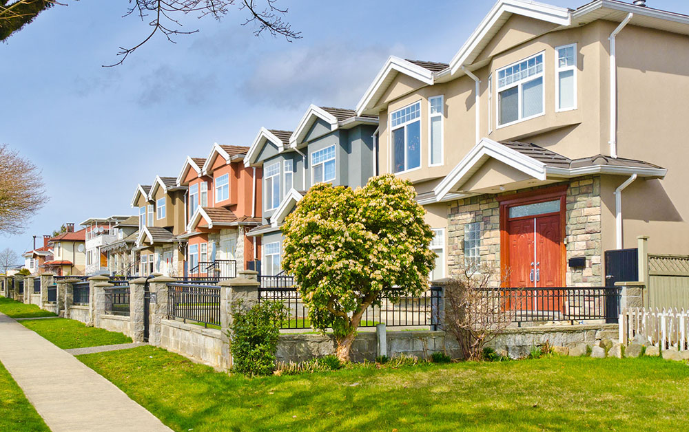 Row of homes